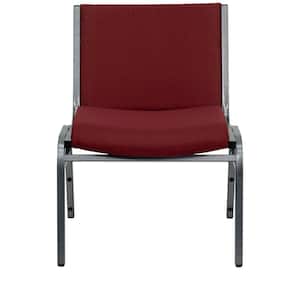 Fabric Stackable Church Chair in Burgundy