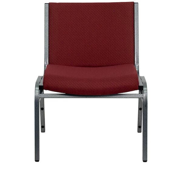 Carnegy Avenue Fabric Stackable Church Chair in Burgundy