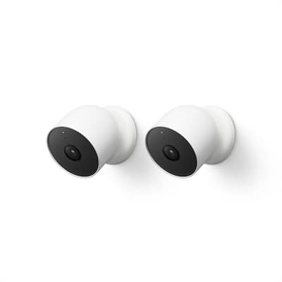 Nest Cam (Battery) - Indoor and Outdoor Wireless Smart Home Security Camera - 2 Pack