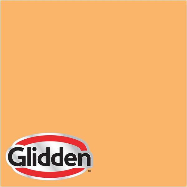 Glidden Premium 1 gal. #HDGO55D Summer Lily Orange Satin Interior Paint with Primer