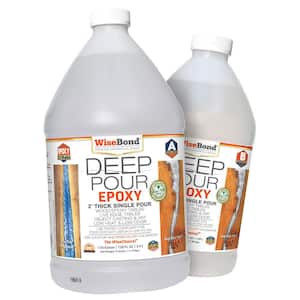 1.5 gal. Clear Deep Pour 2 in. Thick Single Pour 2:1 Ratio River Table Epoxy (Kit)