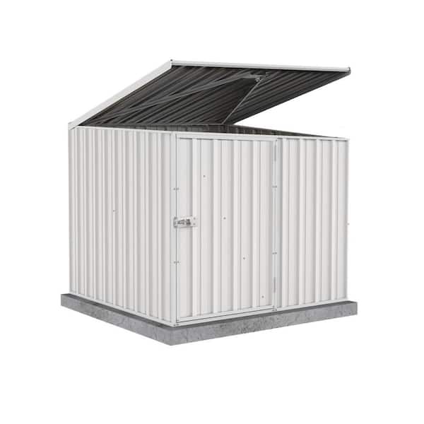 Multi-purpose Pool Pump 5 ft. W x 5 ft. D Metal Shed with Single Front Door and Easy Opening Lid 24 sq. ft.