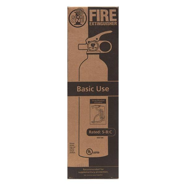 Kidde Code One 5 B C Rated Disposable Fire Extinguisher