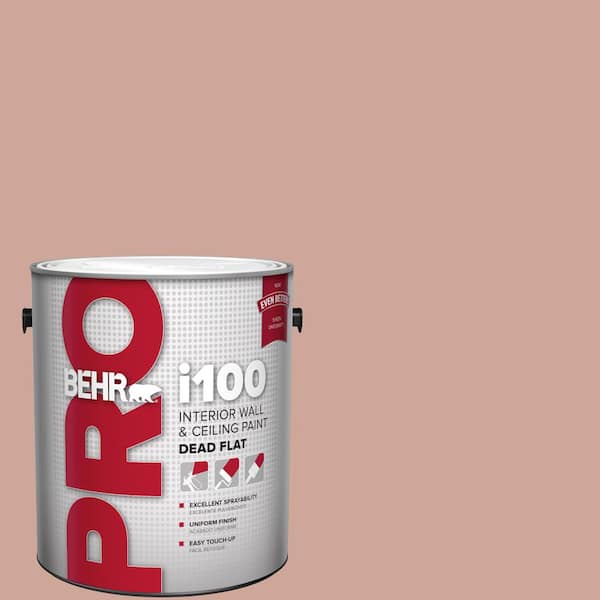 BEHR PRO 1 gal. #PPU2-08 Pink Ginger Dead Flat Interior Paint