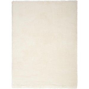 Dreamy Shag Ivory 5 ft. x 7 ft. All-over design Contemporary Area Rug