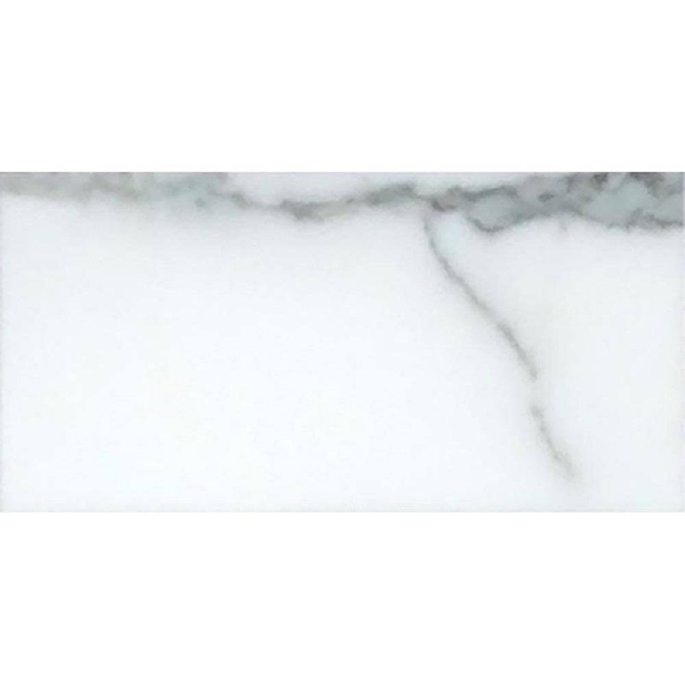 White 4 in. x 5 in. Honed Marble Subway Tile Sample (0.13 sq. ft./Piece) price history on PriceWatchPro