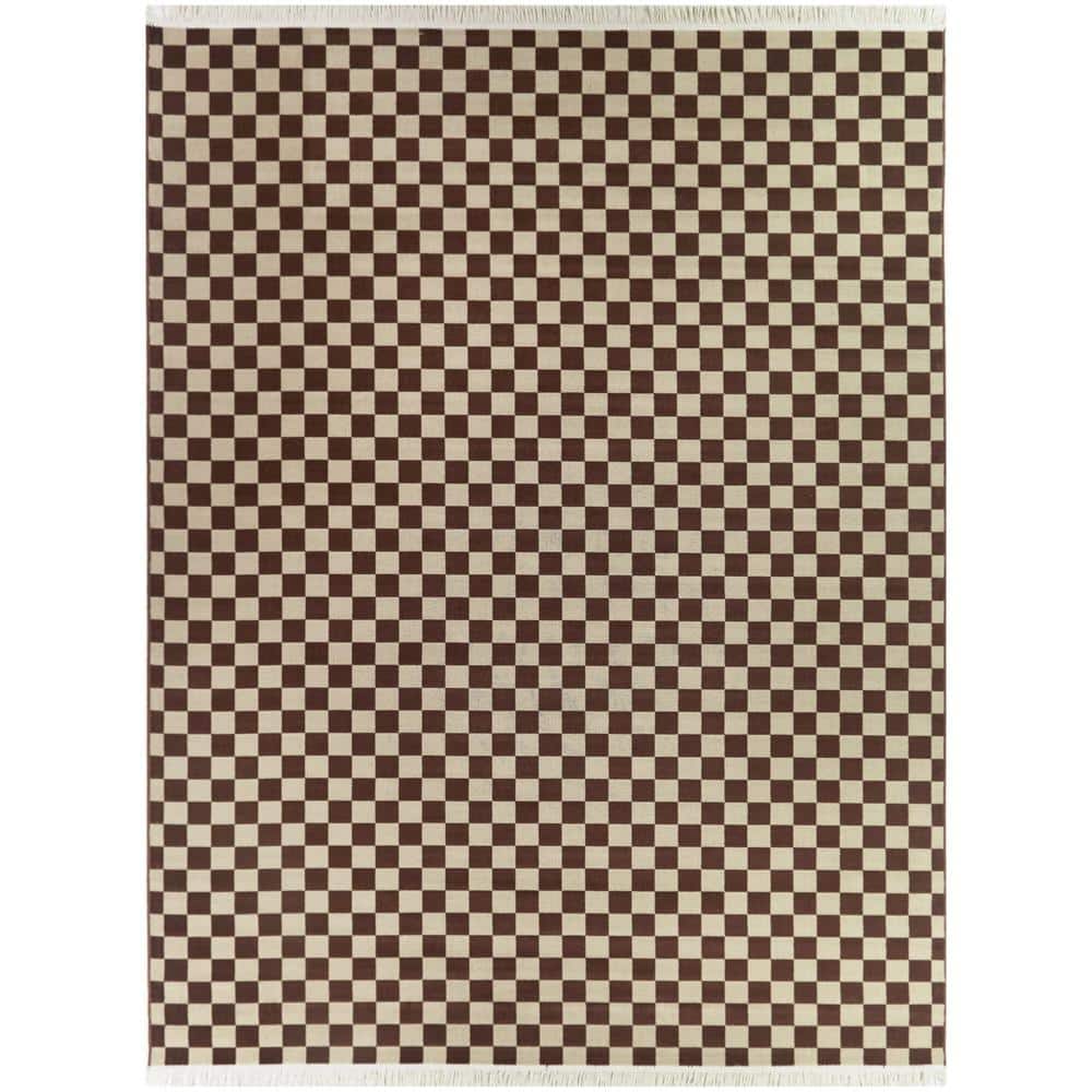 BALTA Adelaide Brown 5 ft. x 7 ft. Checkered Area Rug 3111071 - The ...
