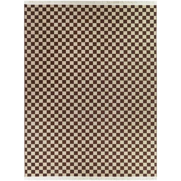 BALTA Adelaide Brown 8 ft. x 10 ft. Checkered Area Rug