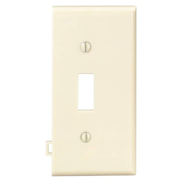 Leviton Ivory 1-Gang Toggle Wall Plate (1-Pack)