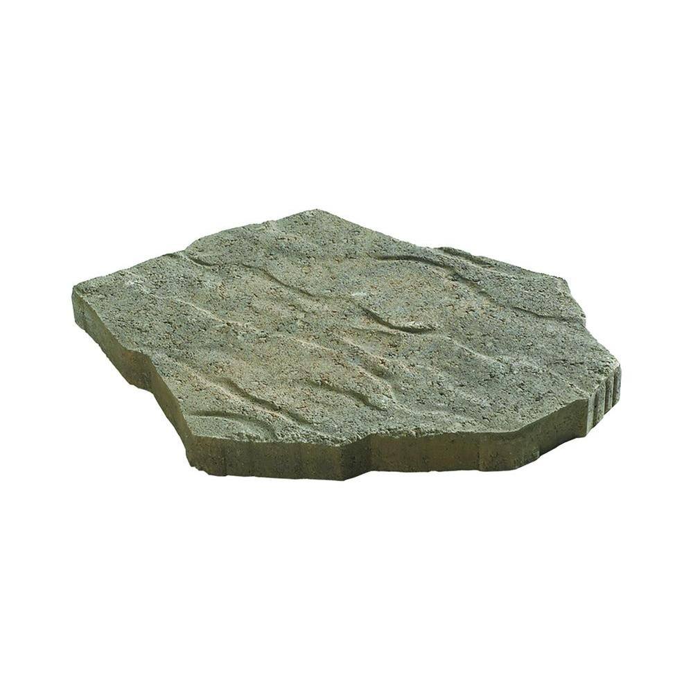 Oldcastle Portage 21 In X 15 5 1 75 Tan Charcoal Irregular Concrete Step Stone 12050225 The Home Depot Oldcastle Portage 21 In X 15 5 1, Round Patio Stones Home Depot
