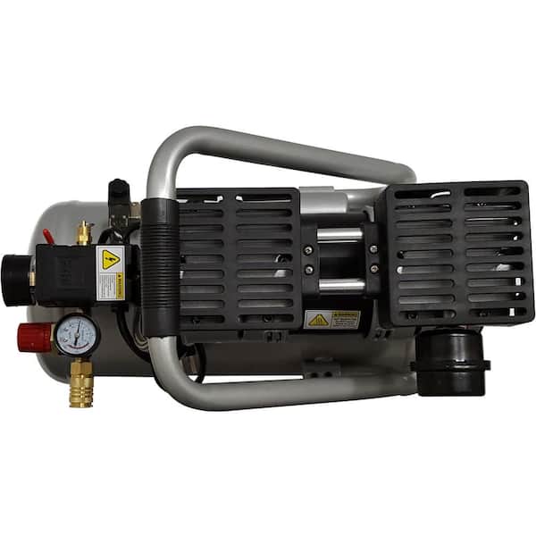 California Air Tools Quiet Flow 4.7 Gal. Hp 120 PSI Steel Tank Electric Air  Compressor with 25 ft. Air Hose w/2 Industrial Quick Connectors CAT-4710SQH  The Home Depot