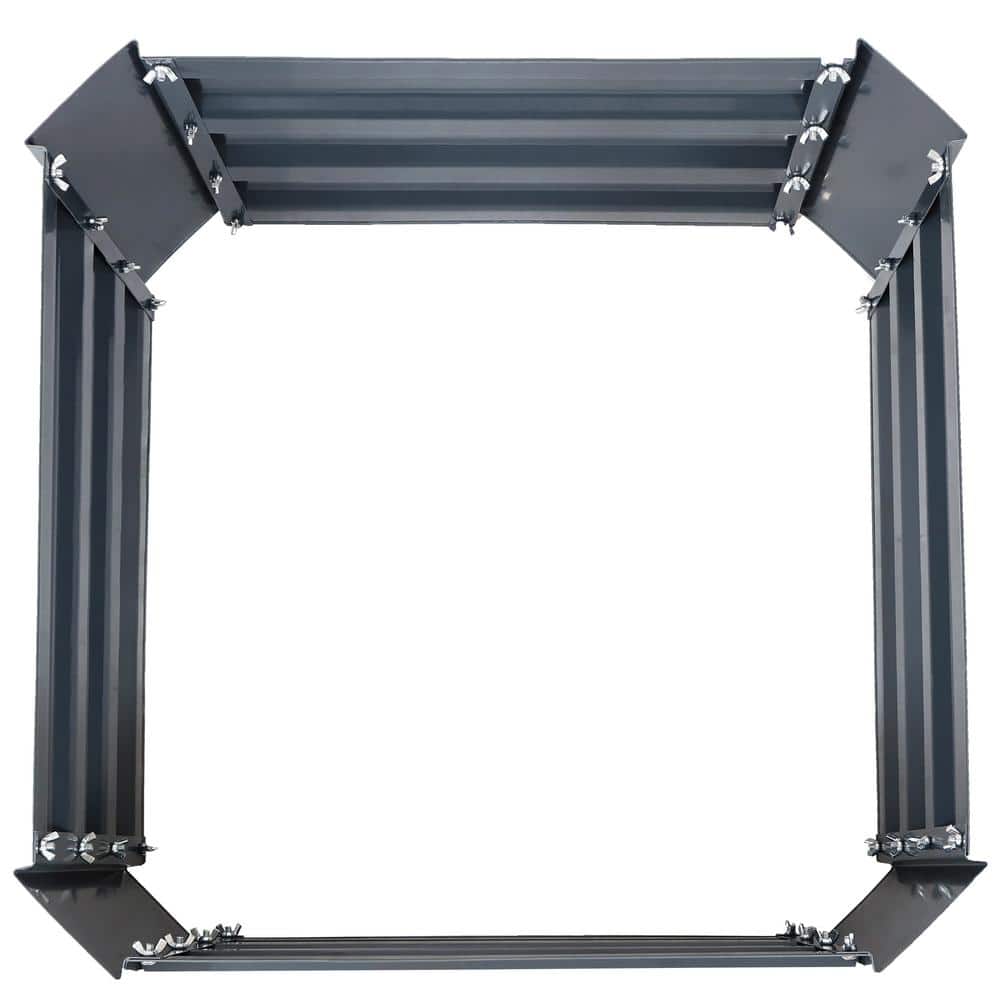 Galvanized Steel 20" Dark Gray Raised Garden Bed for Outdoor Spaces
