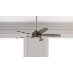 Erikson 52 in. Indoor Burnished Brass Ceiling Fan with Remote and Light Kit