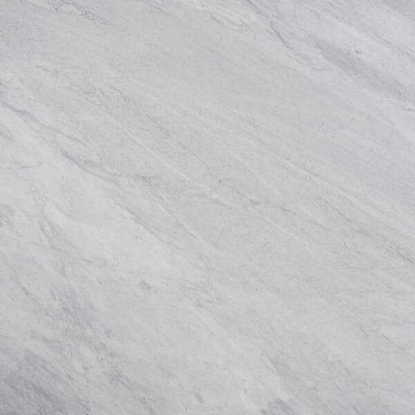 STONEMARK 3 in. x 3 in. Marble Countertop Sample in Carrara Silver Honed Marble