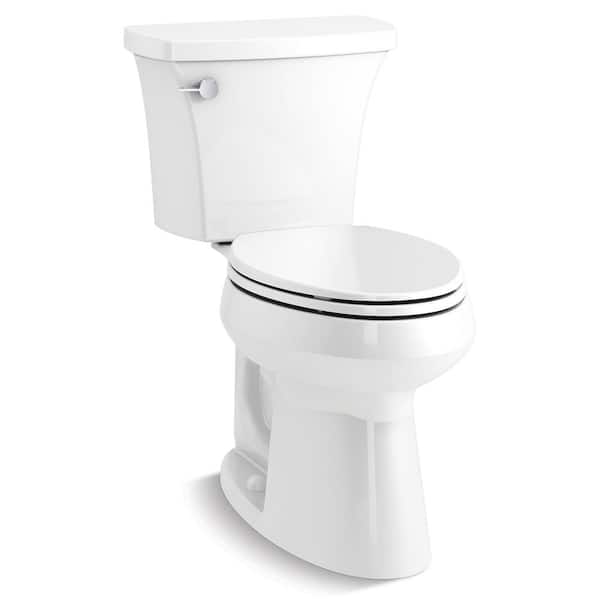 KOHLER Highline Arc 2-piece 1.0 GPF elongated toilet in white (seat not ...