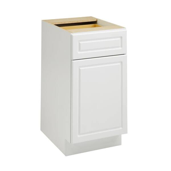 Heartland Cabinetry Heartland Ready to Assemble 18x34.5x24.3 in. Base Cabinet with 1 Door and 1 Drawer in White