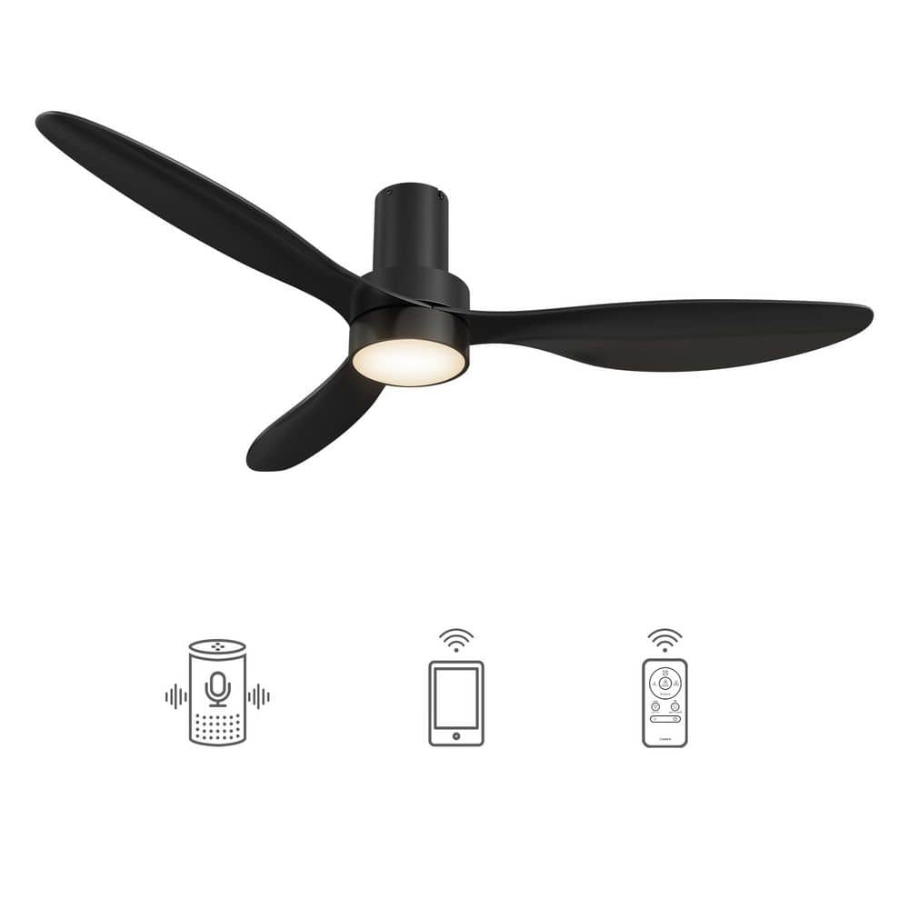 Carro semmes 52 in integrated led indoor black dc motor smart ceiling