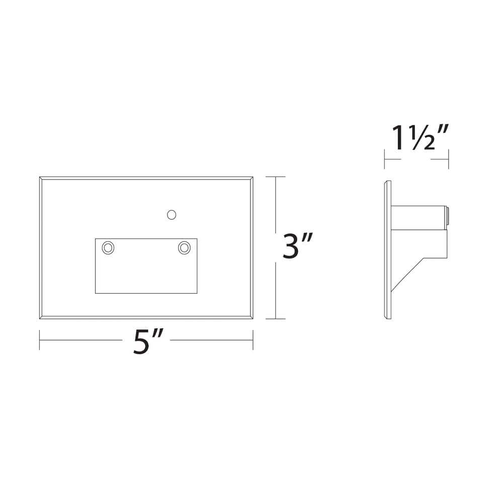 Bronze Direct Wired Dimmable LED Step and Wall Light