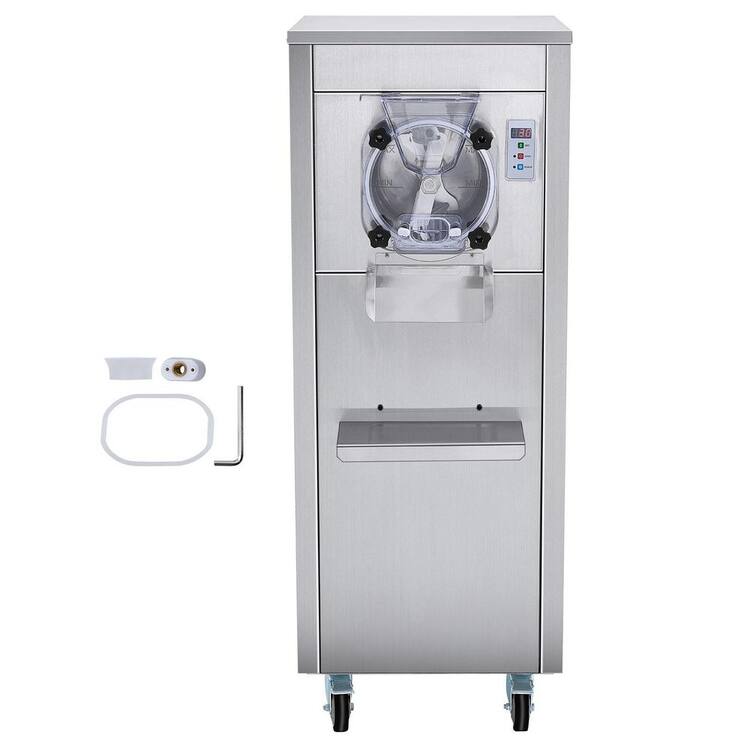 SKYSHALO 19 Qt. Ice Cream Maker for Commercial Use, Produces 18 Liters per Hour, 1780W, Offers Single Flavor,2025 Upgrade,Silver