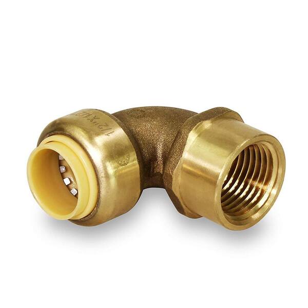 female elbow brass insert pvc SCH80