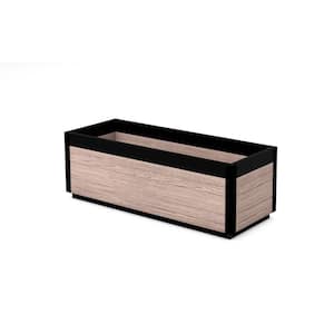 Delta 45 in. L x 17 in. W x 15 in. H Brown PVC Modern Planter