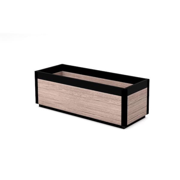 VITA Delta 45 in. L x 17 in. W x 15 in. H Brown PVC Modern Planter