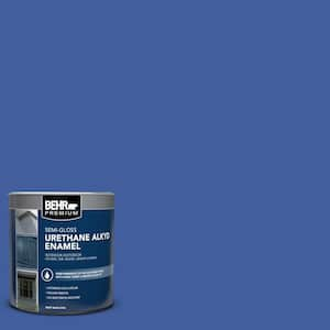 1 qt. #BIC-21 Blue Dahlia Semi-Gloss Enamel Urethane Alkyd Interior/Exterior Paint