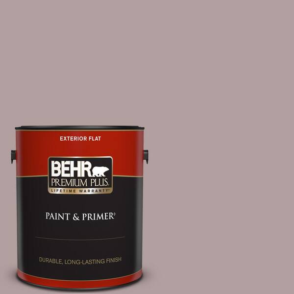 BEHR PREMIUM PLUS 1 gal. Home Decorators Collection #HDC-CT-18 Violet Vista Flat Exterior Paint & Primer