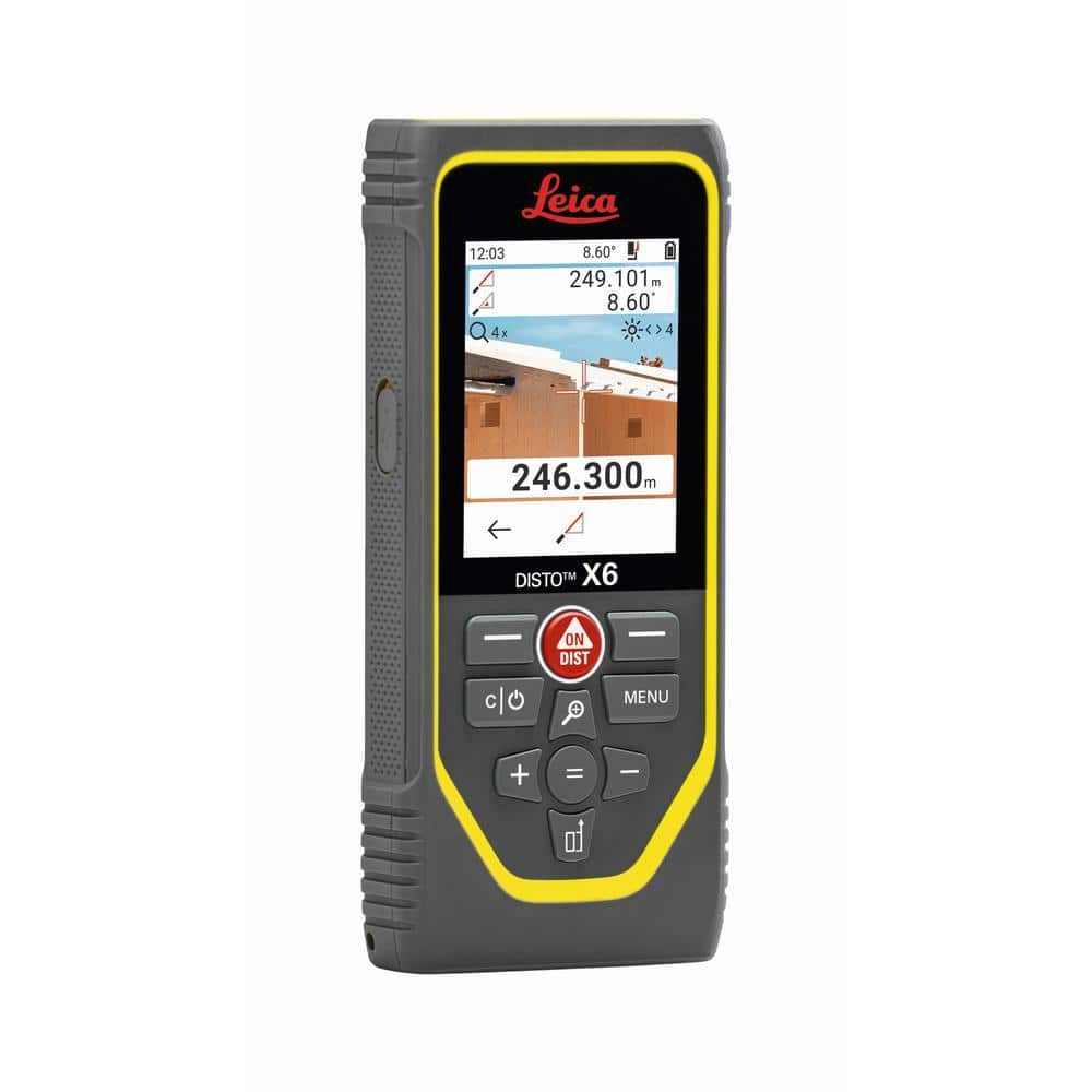 Leica 800 ft. range Laser Distance Tape Measuring Tool X6 - The