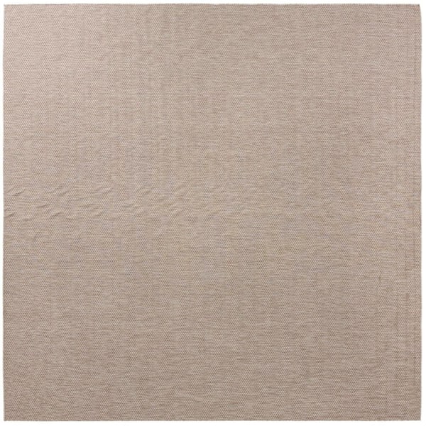 Unique Loom Outdoor Solid Beige 13 ft. x 13 ft. Indoor/Outdoor Area Rug