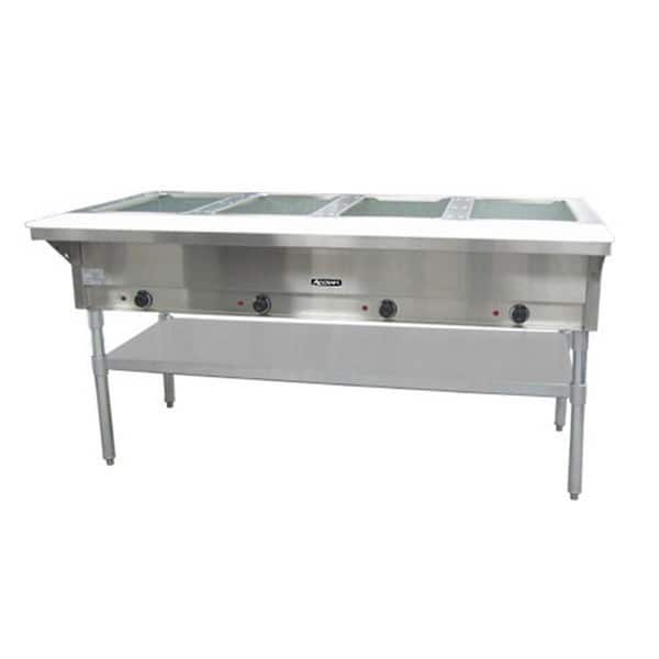 Adcraft Stainless Steel Commercial 3 Bay Steam Table