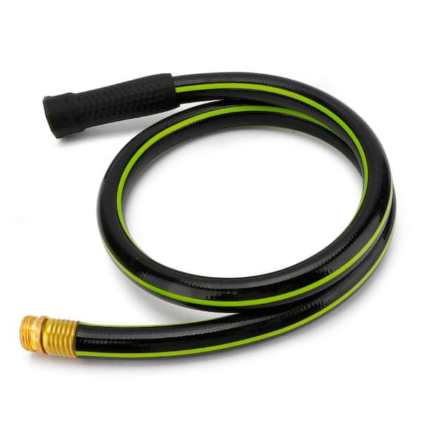 Worth Garden Kink Free 5/8 in. Dia x 4 ft. Heavy-Duty PVC 5-Star Garden and Household Hose