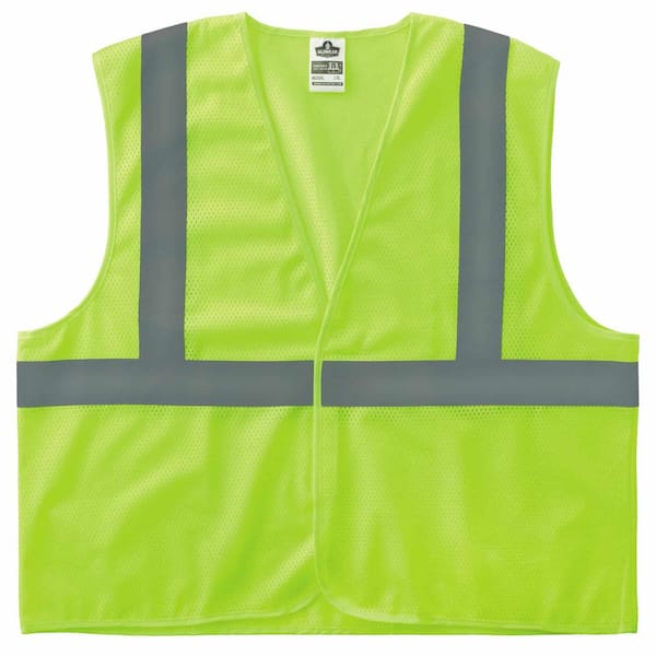 Ergodyne GLoWear 2X-Large/3X-Large Lime Hi-Vis Type R Class 2 Super Econo Mesh Vest
