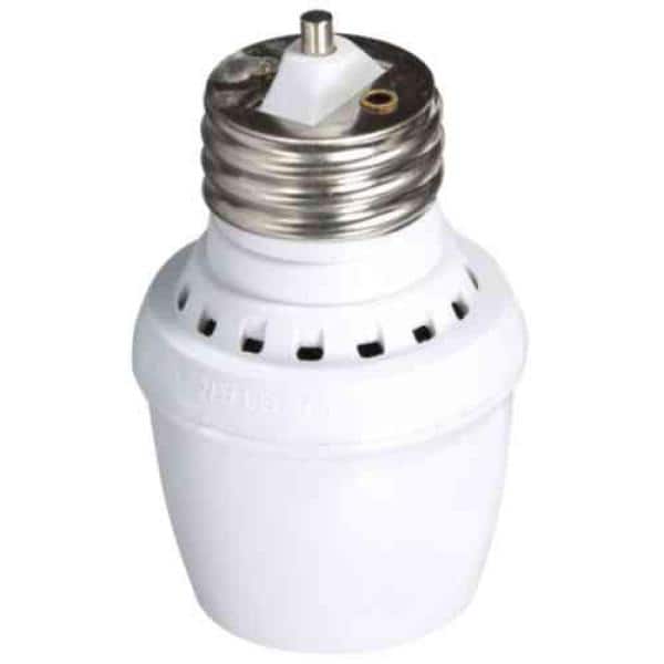White Programmable Photoelectric Light Control Socket