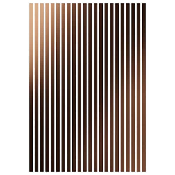 Adjustable Slat Wall 1/8 in. T x 2 ft. W x 8 ft. L Bronze Mirror Acrylic Decorative Wall Paneling (22-Pack)