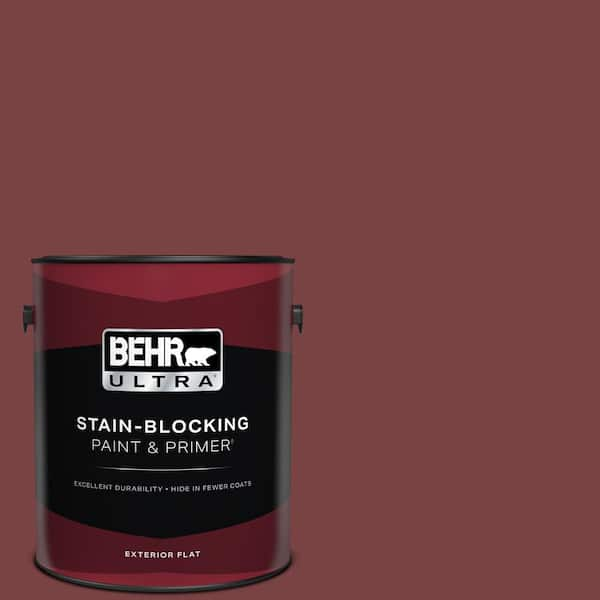 BEHR ULTRA 1 gal. #S-H-140 Cinnamon Cherry Flat Exterior Paint & Primer