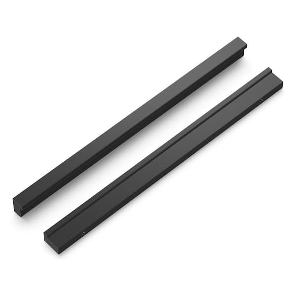HICKORY HARDWARE Streamline 7-9/16 in. (192 mm) Flat Onyx Cabinet Pull (10-Pack)