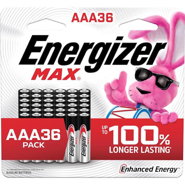 MAX AAA Batteries (36 Pack), Triple A Alkaline Batteries Household Use