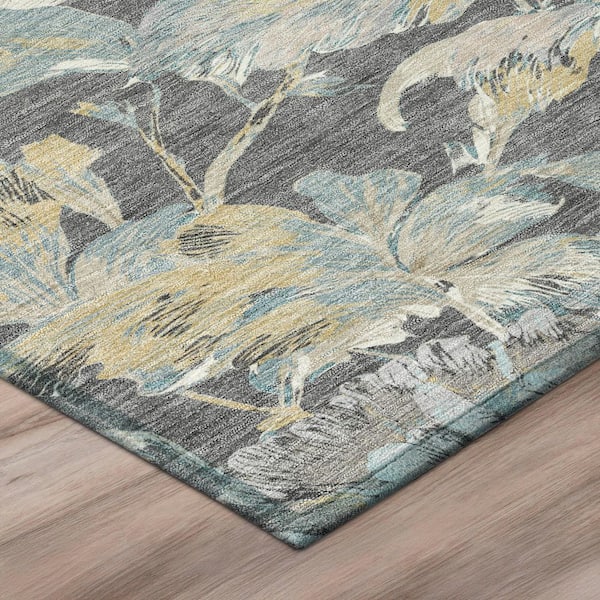 Chantille Machine Washable Indoor/Outdoor Abstract ACN3063 Gray 10 ft. x 14 ft. Area Rug