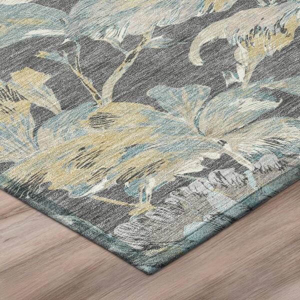 Chantille Machine Washable Indoor/Outdoor Abstract ACN3063 Gray 2 ft. x 7 ft. Runner Rug