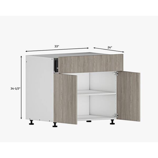 Cambridge 90-in W x 24-in H x 2-in D Grey Nordic Wood Engineered Wood Door Base Stock Cabinet Cambridge 90-in W x 24-in H x 2-in D Grey Nordic Wood Engineered Wood Door Base Stock Cabinet