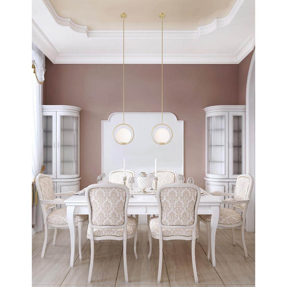 Celeste Gold Glass LED Mini Pendant Light