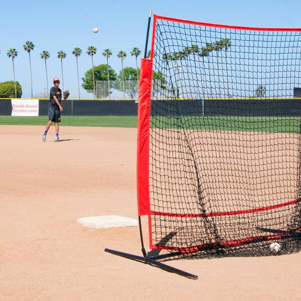 GOSPORTS 5 ft. x 5 ft. Baseball and Softball Practice Pitching and Fielding  Net with Bow Frame Carry Bag and Bonus Strike Zone BASB-NET-5X5 - The Home  Depot