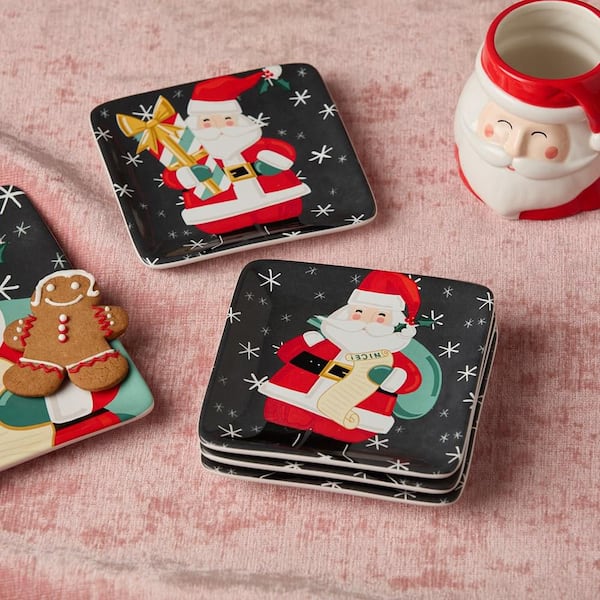 Certified International Christmas Whimsy Santa Assorted Colors