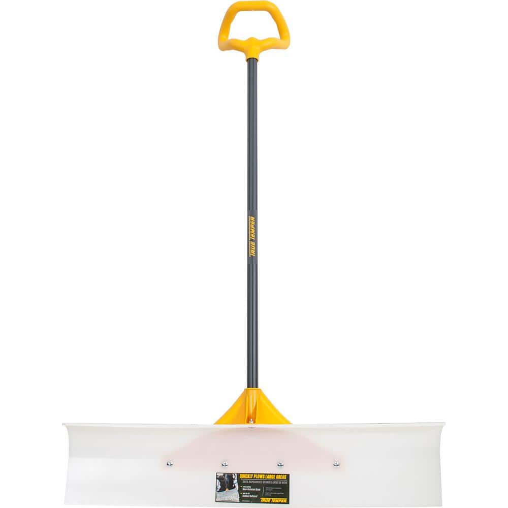 True Temper 36 in. Industrial Grade Snow Pusher with Versa Grip 1663600  The Home Depot