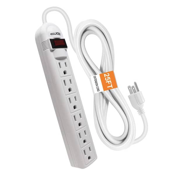 25 ft. 65-Outlet Power Strip Surge Protector