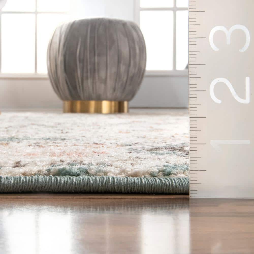 Lenore Vintage Floral Multicolor Synthetic Area Rug