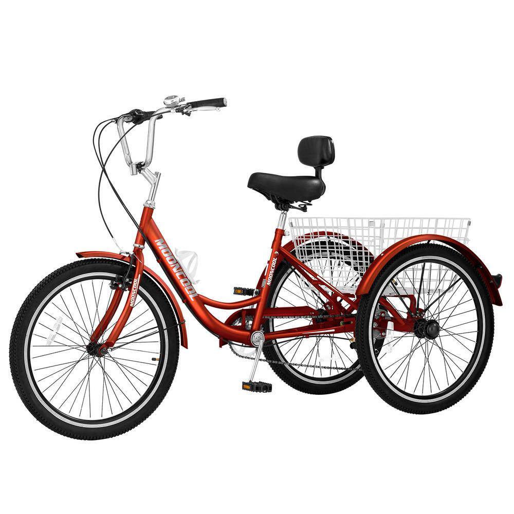 20 in. Unisex adult Tricycles 7 Speed, bicycles with Shopping Basket and Backrest for Adult price history on PriceWatchPro