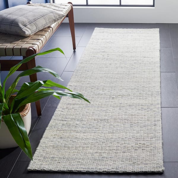 Marbella Light Gray 2 ft. x 8 ft. Interlaced Runner Rug