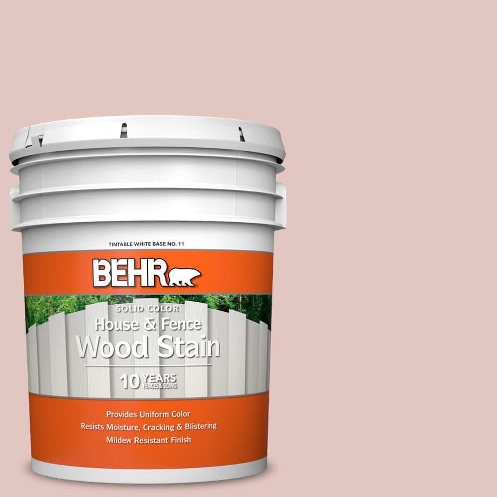 5 gal. #S170-2 Rosewater Solid Color House and Fence Exterior Wood Stain